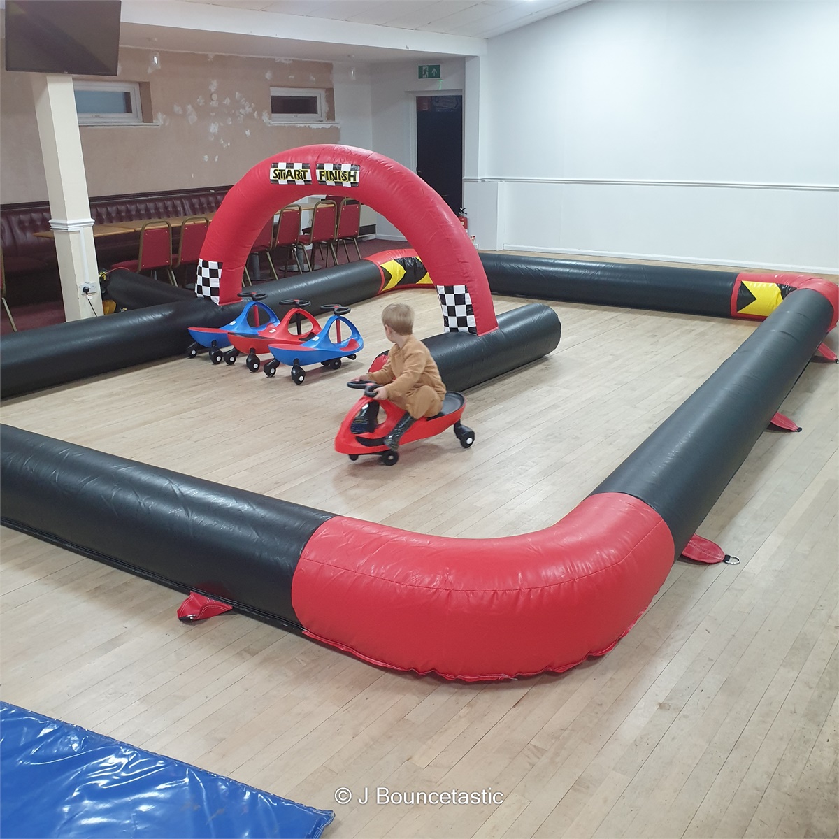 Didi Car Race Track Best Hire service in Beverley J Bouncetastic