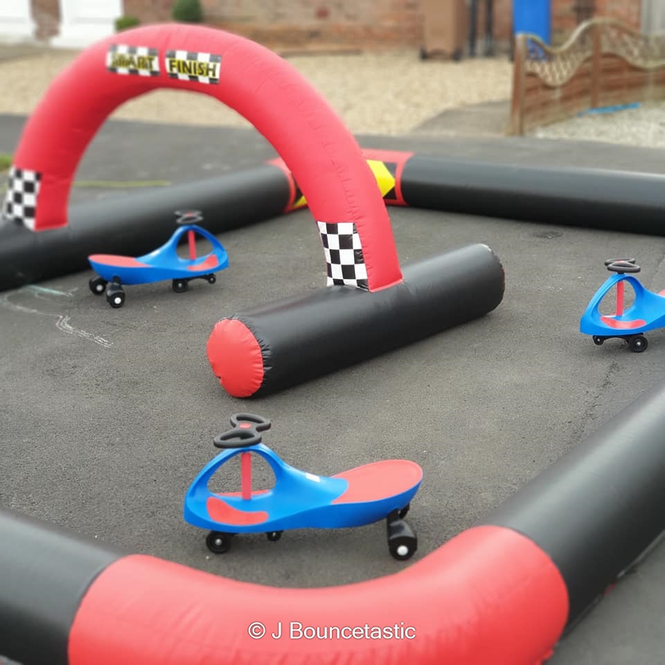 Didi Car Race Track Best Hire service in Beverley J Bouncetastic